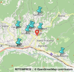 Mappa 38059 Strigno TN, Italia (2.46333)