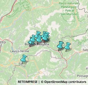 Mappa 38059 Strigno TN, Italia (7.90929)