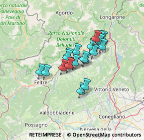 Mappa Piazza Papa Luciani, 32026 Mel BL, Italia (9.325)