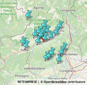 Mappa Piazza Papa Luciani, 32026 Mel BL, Italia (10.165)