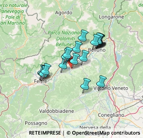 Mappa Piazza Papa Luciani, 32026 Mel BL, Italia (10.506)