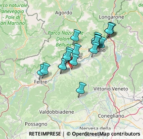 Mappa Piazza Papa Luciani, 32026 Mel BL, Italia (10.93684)