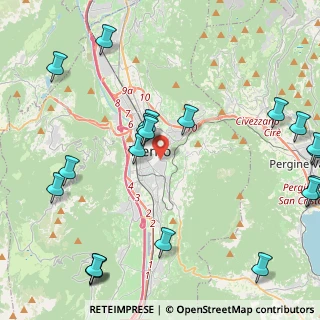 Mappa Piazza Vicenza, 38122 Trento TN, Italia (5.7035)