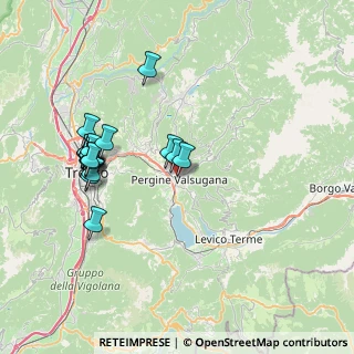 Mappa Viale Garibaldi, 38057 Pergine Valsugana TN, Italia (7.704)