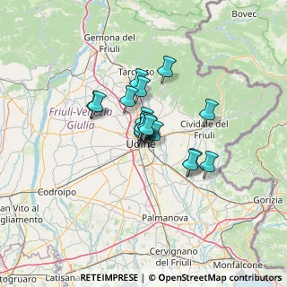 Mappa Via Vittorio Alfieri, 33100 Udine UD, Italia (7.63667)