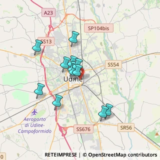 Mappa Via Vittorio Alfieri, 33100 Udine UD, Italia (2.90917)
