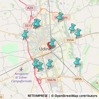 Mappa Via Vittorio Alfieri, 33100 Udine UD, Italia (4.12091)