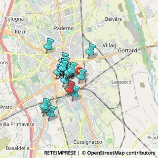 Mappa Via Vittorio Alfieri, 33100 Udine UD, Italia (1.269)