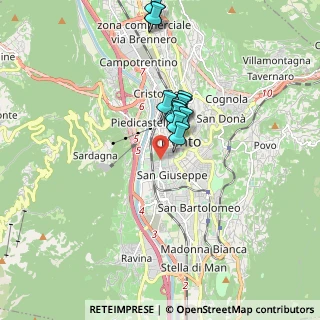 Mappa Via Giusti, 38122 Trento TN, Italia (1.42)
