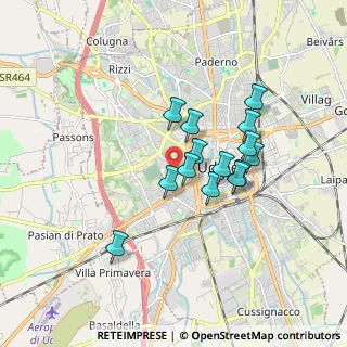 Mappa Via Villa Glori, 33100 Udine UD, Italia (1.36357)