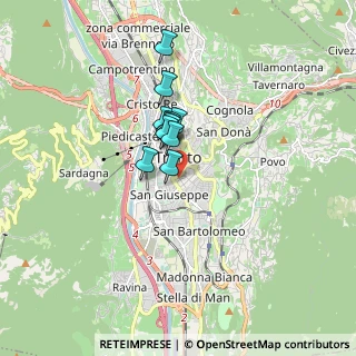 Mappa Via Giovanni a Prato, 38122 Trento TN, Italia (1.03091)