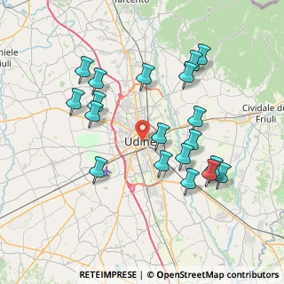Mappa Direzione Centrale via Vittorio Veneto, 33100 Udine UD, Italia (7.58211)