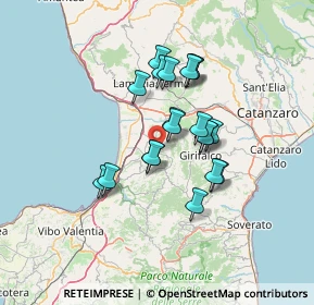 Mappa Via A. Maiello, 88022 Curinga CZ, Italia (11.7325)