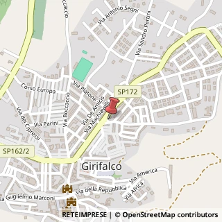 Mappa Via Cola di Rienzo, 11, 88024 Girifalco, Catanzaro (Calabria)