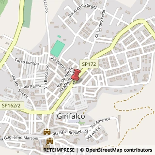 Mappa Via Antonio Migliaccio, 92, 88024 Girifalco, Catanzaro (Calabria)