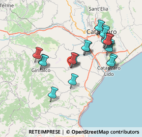 Mappa Via Giuseppe Garibaldi, 88021 Borgia CZ, Italia (7.6655)