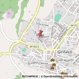 Mappa Viale dei Cipressi, 14, 88024 Girifalco, Catanzaro (Calabria)
