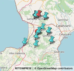 Mappa Via Tre Canali, 88022 Curinga CZ, Italia (11.89)