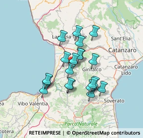 Mappa Via Tre Canali, 88022 Curinga CZ, Italia (11.8015)