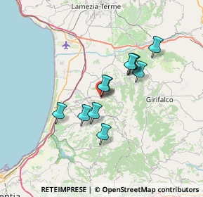 Mappa Via Tre Canali, 88022 Curinga CZ, Italia (5.73818)