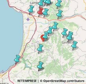 Mappa Via Tre Canali, 88022 Curinga CZ, Italia (10.2875)