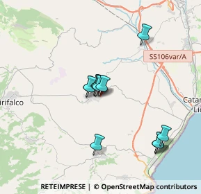 Mappa Via Dirupi, 88021 Borgia CZ, Italia (3.46833)