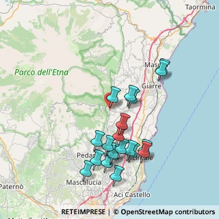 Mappa Via Patrick Brydone, 95019 Zafferana Etnea CT, Italia (8.7645)