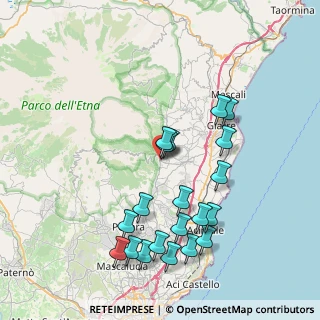 Mappa Via Patrick Brydone, 95019 Zafferana Etnea CT, Italia (9.1615)