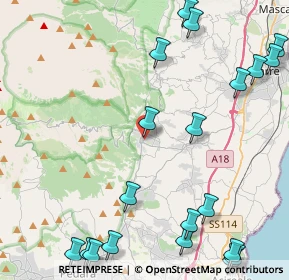 Mappa Via Archimede, 95019 Zafferana Etnea CT, Italia (6.9405)