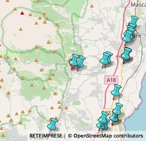 Mappa Via Archimede, 95019 Zafferana Etnea CT, Italia (6.284)