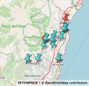 Mappa Via Archimede, 95019 Zafferana Etnea CT, Italia (6.45563)