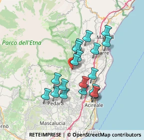 Mappa Via Archimede, 95019 Zafferana Etnea CT, Italia (6.69684)