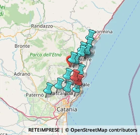 Mappa Via Archimede, 95019 Zafferana Etnea CT, Italia (9.8175)