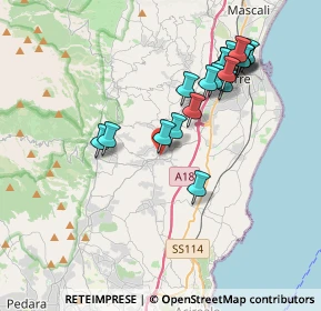 Mappa Via Scuole, 95010 Santa Venerina CT, Italia (4.13632)