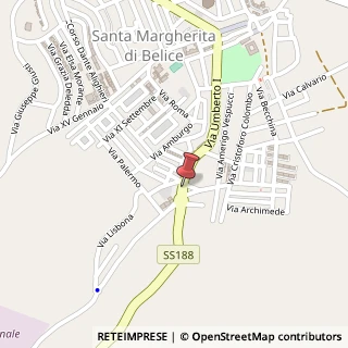 Mappa Via Cannitello, 92018 Santa Margherita di Belice, Agrigento (Sicilia)