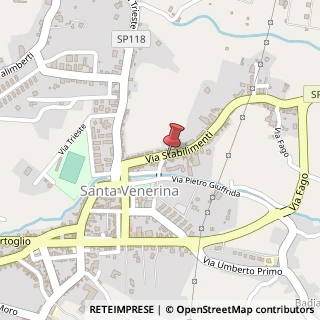 Mappa Via Stabilimenti, 79, 95010 Santa Venerina, Catania (Sicilia)