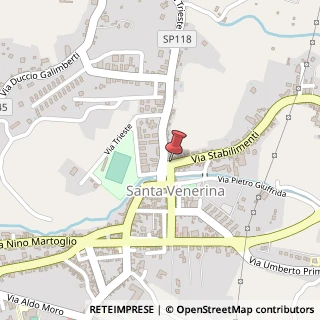 Mappa Via Stabilimenti, 30, 95010 Santa Venerina, Catania (Sicilia)
