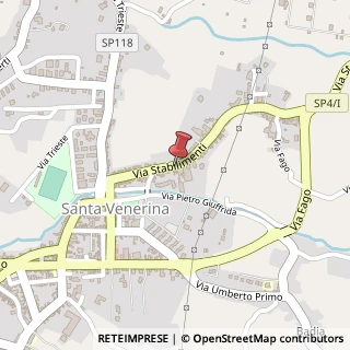 Mappa Via Stabilimenti, 107, 95010 Santa Venerina, Catania (Sicilia)