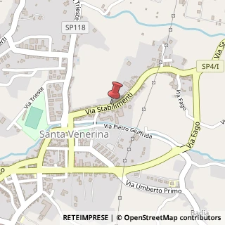 Mappa Via Stabilimenti, 104, 95010 Santa Venerina, Catania (Sicilia)