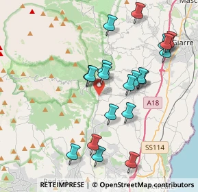 Mappa Via IV Novembre, 95019 Zafferana etnea CT, Italia (4.384)