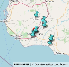 Mappa Via Florio Franca, 91022 Castelvetrano TP, Italia (9.88615)