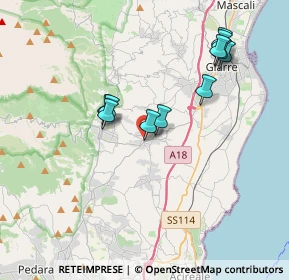 Mappa Via Martoglio, 95010 Santa Venerina CT, Italia (3.99455)