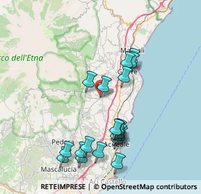 Mappa Via Martoglio, 95010 Santa Venerina CT, Italia (8.7875)