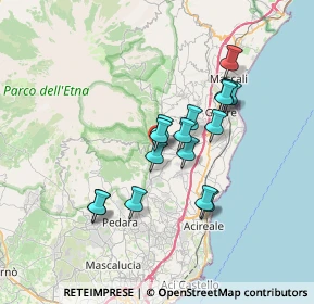 Mappa Via Alcide De Gasperi, 95019 Zafferana Etnea CT, Italia (6.38938)