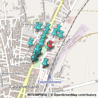 Mappa Via Santangelo, 91022 Castelvetrano TP, Italia (0.18964)