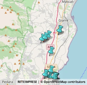 Mappa Via Mazzini, 95010 Santa Venerina CT, Italia (5.53938)