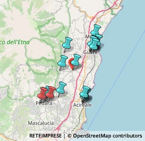 Mappa Via Vittorio Emanuele III, 95010 Santa Venerina CT, Italia (7.137)