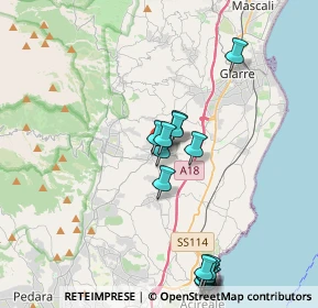 Mappa Piazza Regina Elena, 95010 Santa Venerina CT, Italia (4.63867)