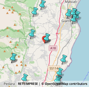 Mappa Piazza Regina Elena, 95010 Santa Venerina CT, Italia (6.4815)