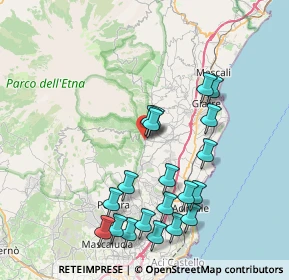 Mappa Via Nipitelli, 95019 Zafferana Etnea CT, Italia (9.0735)